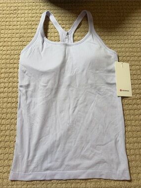 lululemon Ebb to Street Tank - Lavender Ribbed Tank